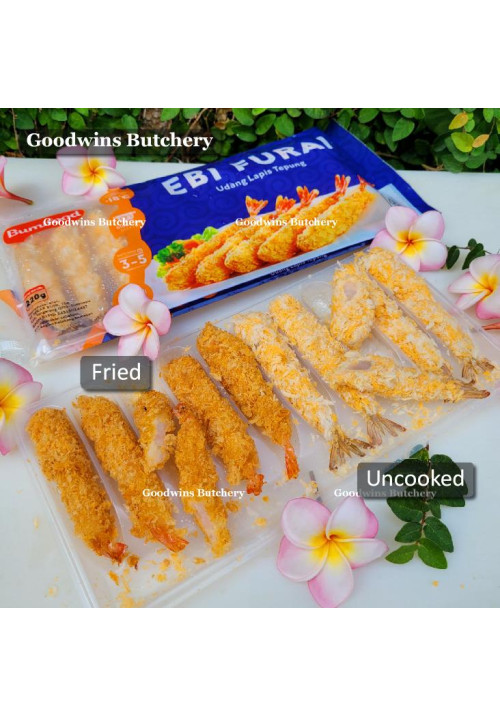 BumiFood Gourmet frozen SHRIMP BREADCRUMBED udang tepung roti 10pcs 220g